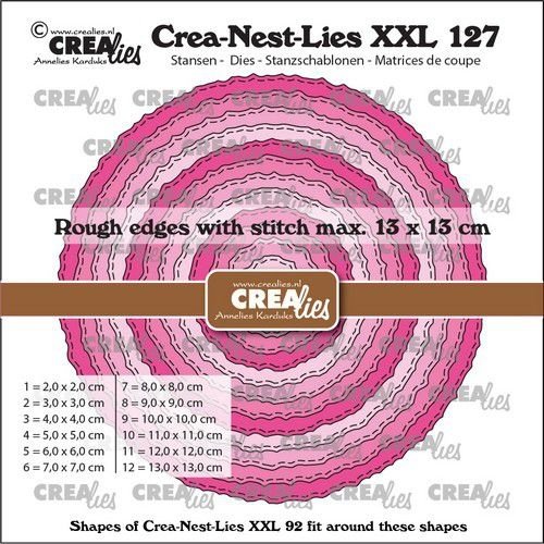 Crealies Crealies Crea-nest-dies XXL Circles CLNestXXL127 13x13cm