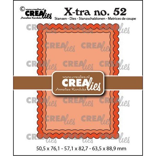 Crealies Crealies Xtra no. 52 ATC Scallop CLXtra52 63,5x88,9mm