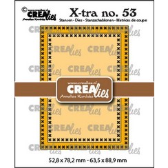 Crealies Xtra no. 53 ATC Cross Stitch CLXtra53 63,5x88,9mm