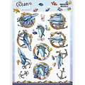 Amy Design CD11809 - 10 stuks knipvel - Amy Design - Ocean Wonders - Shark