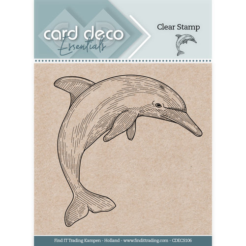 Amy Design CDECS106 - Card Deco Essentials Clear Stamps - Dolphin