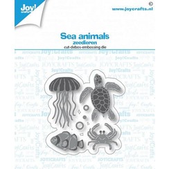 Joy! Crafts Stansmal - Zeedieren 64x64 mm