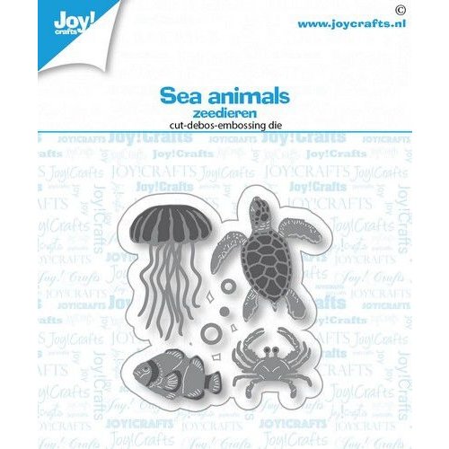 Joy! Crafts Stansmal - Zeedieren 64x64 mm