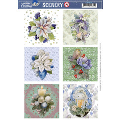 CDS10120 - Scenery - Jeanines Art - A Perfect Christmas - Christmas Candle Square