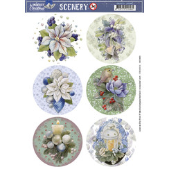 CDS10121 - HJ20801 - Scenery - Jeanines Art - A Perfect Christmas - Christmas Candle Round