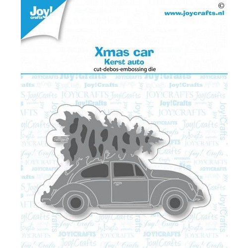 Joy!Crafts Joy! Crafts Stansmal - Auto met kerstboom 1 80x 50 mm