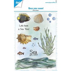 CRE0533 - Joy! Crafts Clearstamp A6 - Sea you soon! - Zee