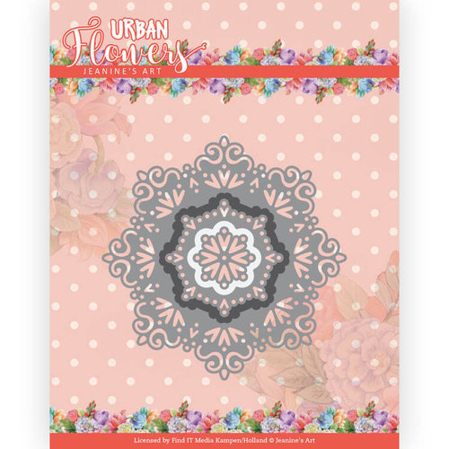 Jeanines Art Urban Flowers Collectie JAD10165 - Mal - Jeanines Art - Urban Flowers - Urban Doily