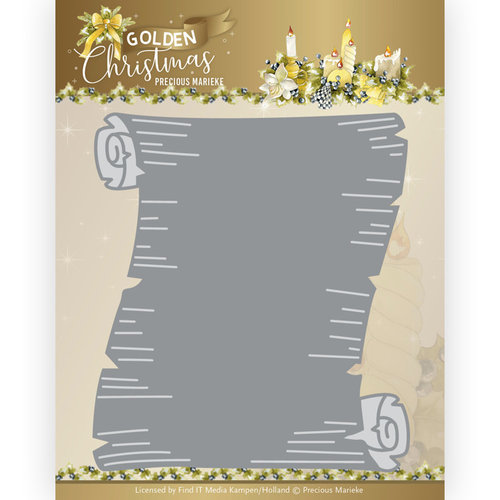 Precious Marieke PM10236 - Mal - Precious Marieke - Golden Christmas - Paper Scroll