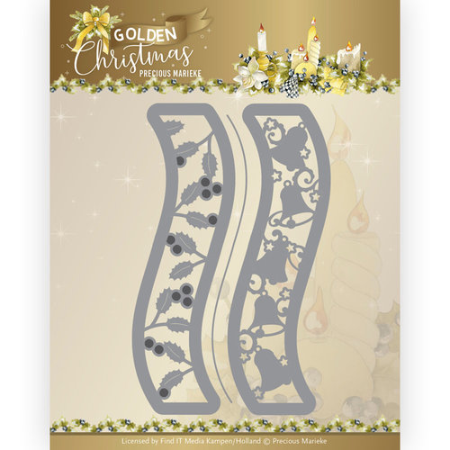 Precious Marieke PM10238 - Mal - Precious Marieke - Golden Christmas - Christmas Bell Border