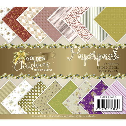 Precious Marieke PMPP10036 - Paperpack - Precious Marieke - Golden Christmas