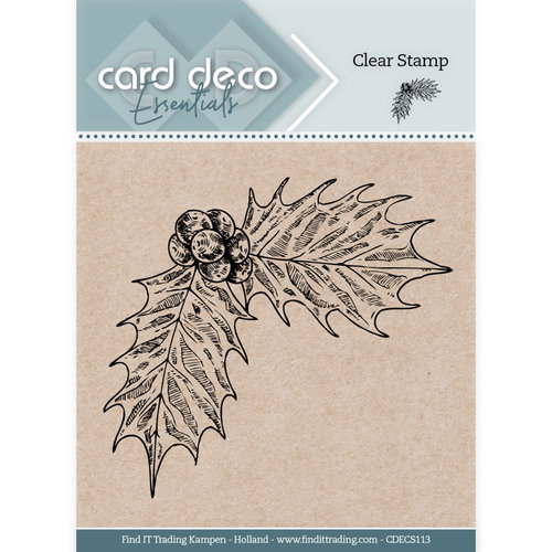 Precious Marieke CDECS113 - Card Deco Essentials Clear Stamps - Holly