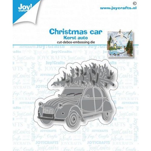 Joy!Crafts Joy! Crafts Stansmal - Auto met kerstboom 2 60x 50 mm