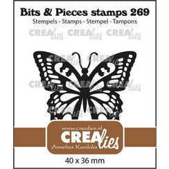 Crealies Clearstamp Bits & pieces Zwaluwstaart vlinder CLBP269 40x36mm