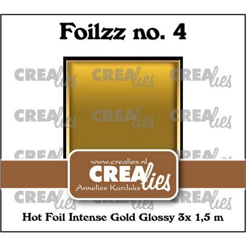 Crealies Crealies Foilzz Hot foil intens goud glanzend CLFoilzz04 3x 1,5 mtr