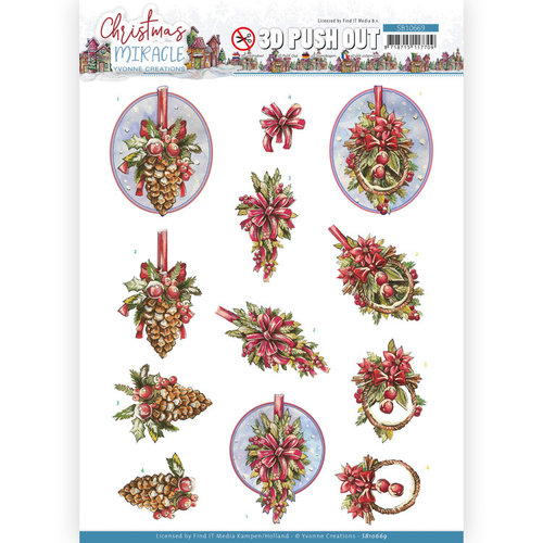 Yvonne Creations SB10669 - Uitdrukvel - Yvonne Creations - Christmas Miracle - Pinecone