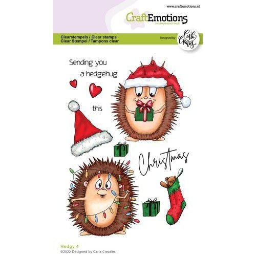 CraftEmotions CraftEmotions clearstamps A6 - Hedgy 4 (EN) Carla Creaties