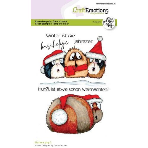 CraftEmotions CraftEmotions clearstamps A6 - Guinea pig 5 (DE) Carla Creaties