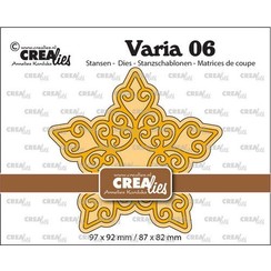 Crealies Varia 06 Krullende ster CLVaria06 97x92mm