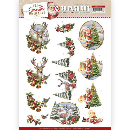 Amy Design SB10675 - Uitdrukvel - Amy Design - From Santa with Love - Deer