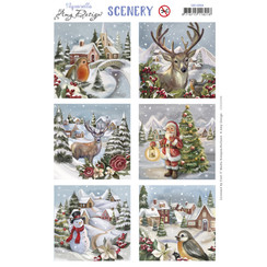 CDS10096 - Scenery - Amy Design - From Santa with Love - Christmas Bird Square