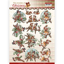 CD11856 - 3D Cutting Sheet - Yvonne Creations - The Wonder of Christmas - Wonderful Birds