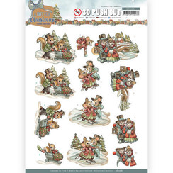 SB10687 - Uitdrukvel -  Yvonne Creations - A Gift for Christmas - Snowfun