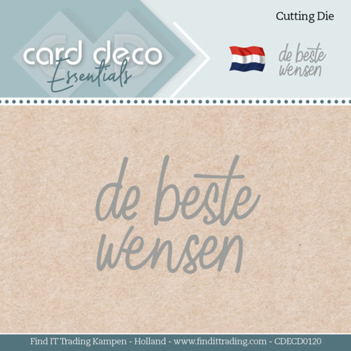 Card Deco CDECD0120 - Card Deco Essentials - mal - De beste wensen