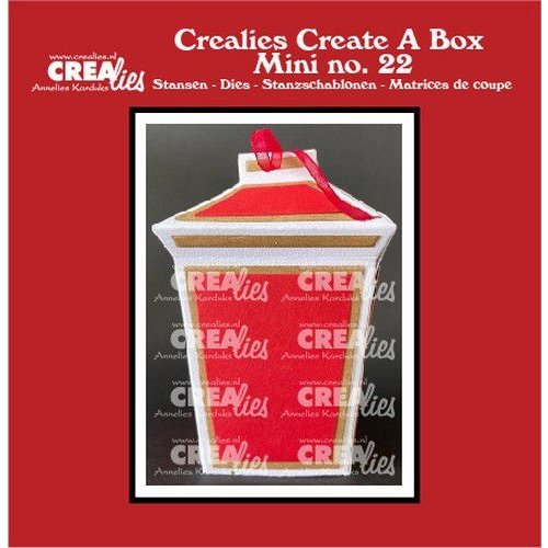 Crealies Crealies Create A Box Mini no. 22 Lantaarn no. 22 CCABM22 finished 9 cm