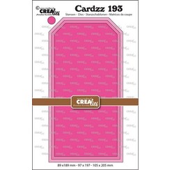 Crealies Cardzz no 193 Slimline Labels glad CLCZ193 89 x189mm - 105x205mm