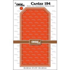 Crealies Cardzz no 194 Slimline Labels met stiksteeklijn CLCZ194 89 x189mm - 105x205mm