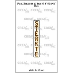Crealies Foil, Emboss & Ink it! STERKTE - NL (V) FNL04V 9x53mm