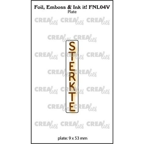 Crealies Crealies Foil, Emboss & Ink it! STERKTE - NL (V) FNL04V 9x53mm
