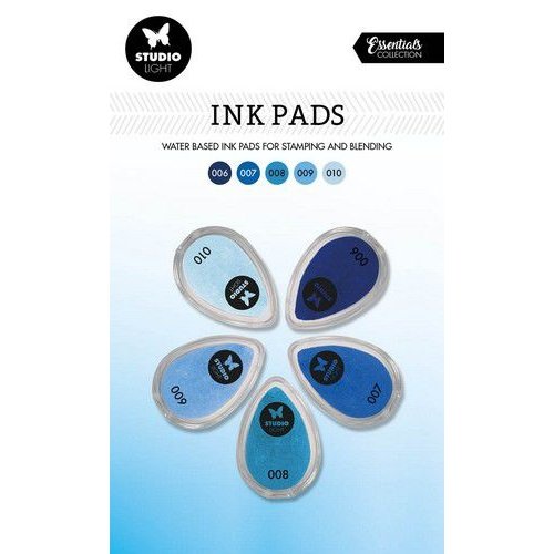 Studio Light Studio Light Ink Pads Waterbased Blauw tinten SL-ES-INKP02 215x130mm