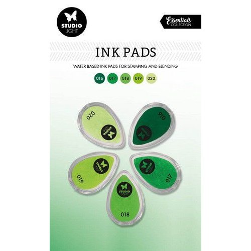 Studio Light Studio Light Ink Pads Waterbased Groen tinten SL-ES-INKP04 215x130mm