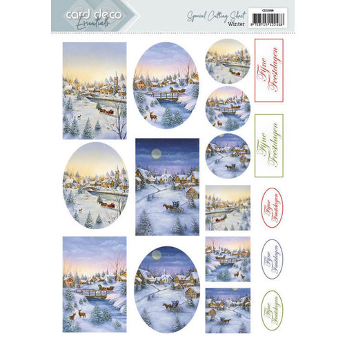 Card Deco CD11894 - 10 stuks knipvel - Card Deco Essentials - Winter - Dutch