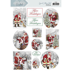 CD11893 - 10 stuks knipvel - Card Deco Essentials - Christmas - Dutch