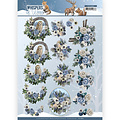 Amy Design CD11860 - 10 stuks knipvel - Amy Design - Whispers of Winter - Flower Arrangement
