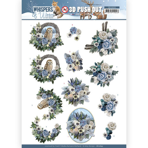 Amy Design SB10693 - Uitdrukvel - Amy Design - Whispers of Winter - Flower Arrangement