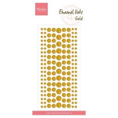 PL4523 - Enamel Dots, Gold Glitter