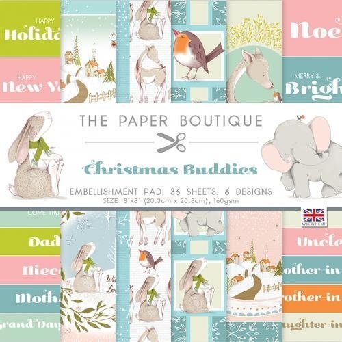 PB1726 - Christmas Buddies 8 x 8 Embellishments Pad