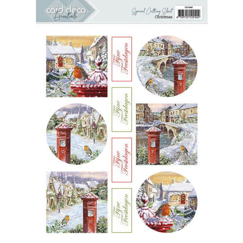 CD11892 - 10 stuks knipvel- Card Deco Essentials - Christmas - Dutch