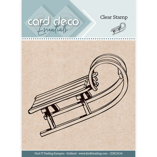 Card Deco CDECS124 - Card Deco Essentials Clear Stamps - Sledge