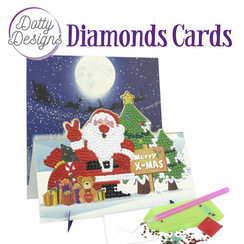 DDDC1145 - Dotty Designs Diamond Easel Card 145 - Merry X-mas
