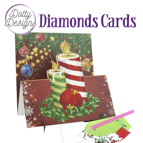 DDDC1141 - Dotty Designs Diamond Easel Card 141 - Candles