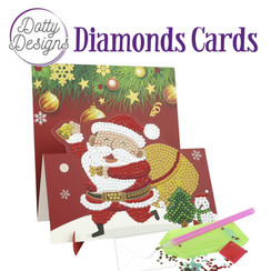 DDDC1139 - Dotty Designs Diamond Easel Card 139 - Santa with Bell