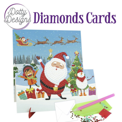 DDDC1131 - Dotty Designs Diamond Easel Card 131 - Santa