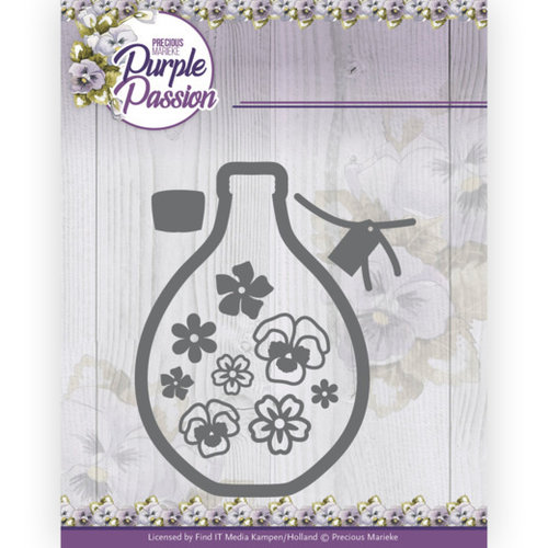 Precious Marieke PM10248 - Mal - Precious Marieke - Purple Passion - Vase with Pansies