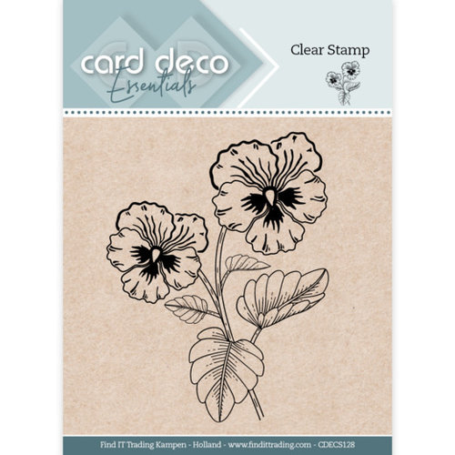 Card Deco CDECS128 - Card Deco Essentials Clear Stamps - Pansy