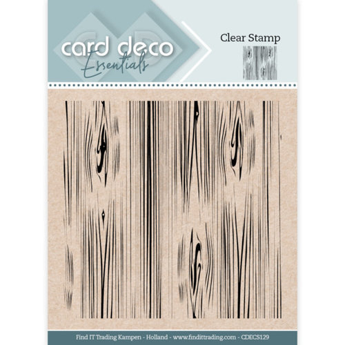 Card Deco CDECS129 - Card Deco Essentials Clear Stamps - Wood